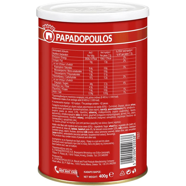 Caprice Papadopoulos Schokorollen 400g