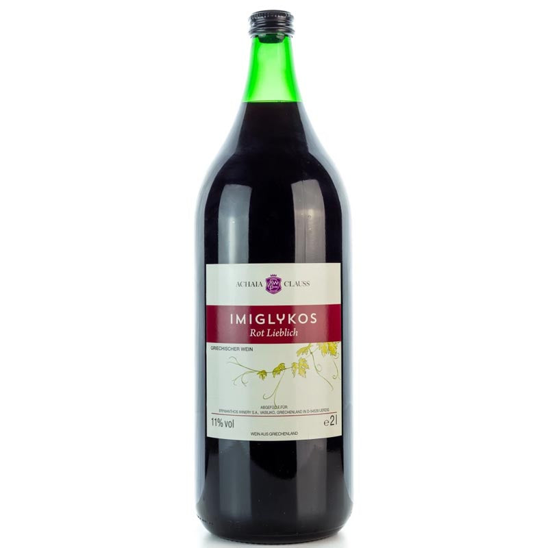 Imiglykos Rot lieblich Achaia Clauss 2 liter 11%vol